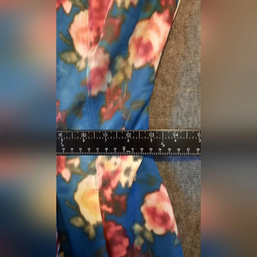 Kut From The Cloth Dress Womans 2 Blue Floral Sleeveless Formal Party Whimsical - Picture 10 of 13